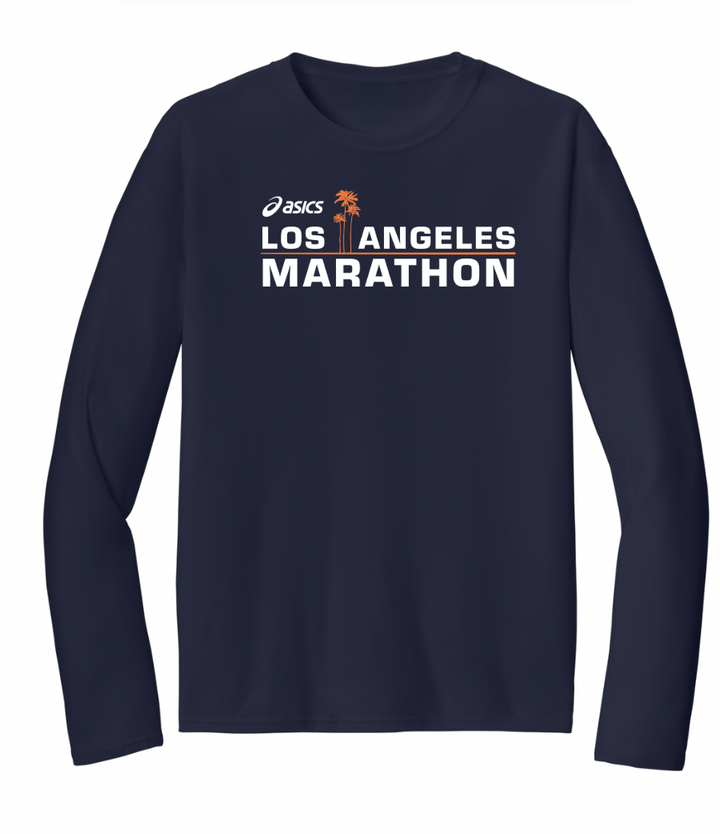 2026 ASICS Los Angeles Marathon - Unisex "Run In" Performance Long Sleeve Tee