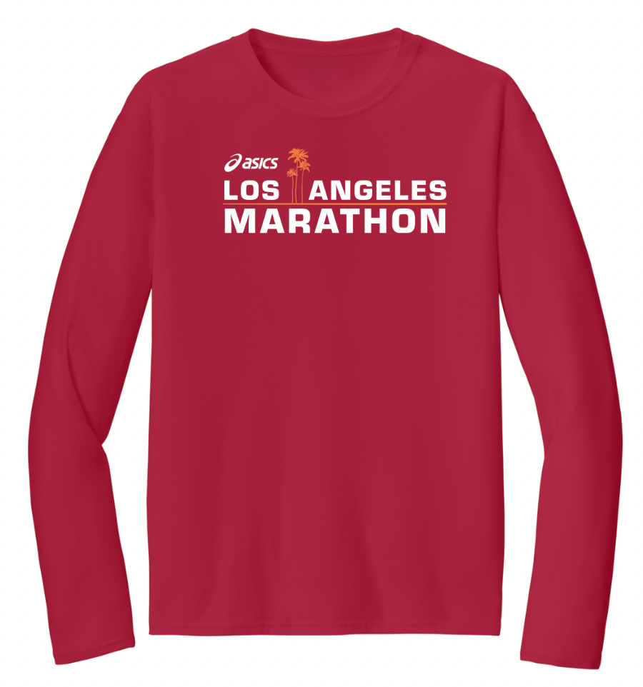 2026 ASICS Los Angeles Marathon - Unisex "Run In" Performance Long Sleeve Tee