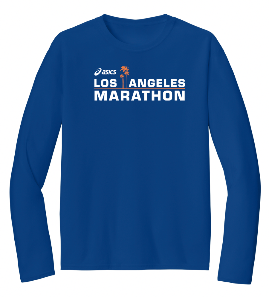2026 ASICS Los Angeles Marathon - Unisex "Run In" Performance Long Sleeve Tee