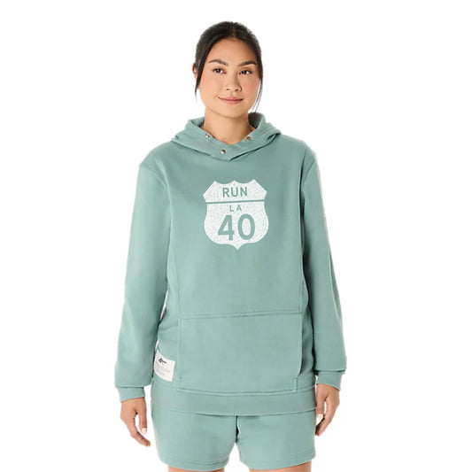 LA Marathon - ASICS Sunday Sana Fleece Hoodie Celadon (2033B739)