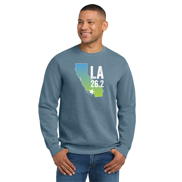 LA Marathon - Comfort Colors Adult Unisex Crewneck Sweatshirt (1566)