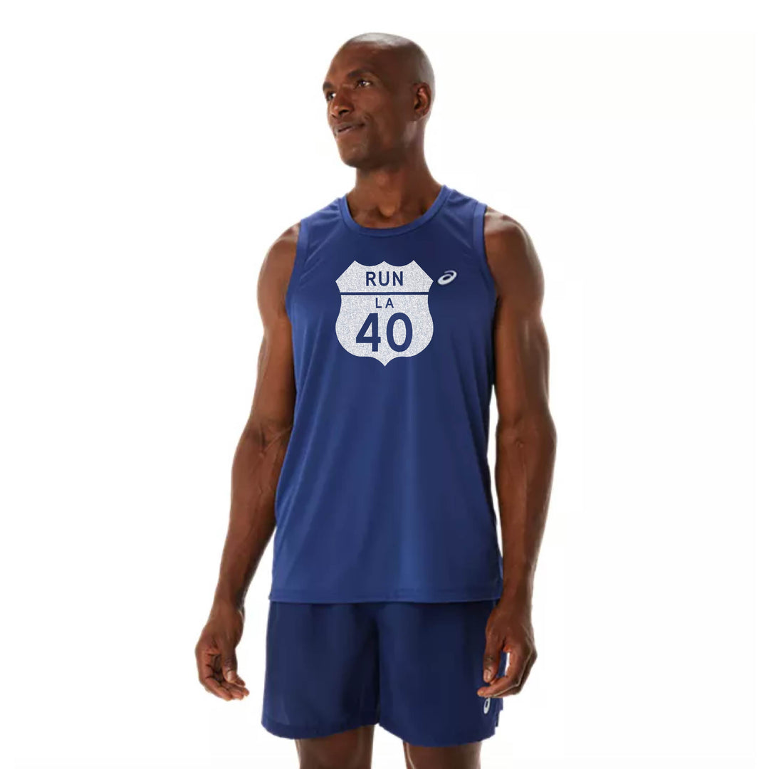 LA Marathon - ASICS Men's Ready Set LYTE Singlet (2011C657) (LA01/LA35B)