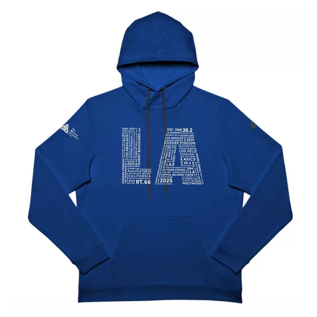 LA Marathon - ASICS Men's French Terry Pullover Hoodie Royal (2031A617-044) (LA11/LA35S)