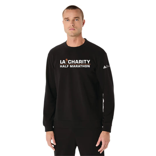 2026 Los Angeles Charity Half Marathon - ASICS Sweat Crew Neck Top Performance Black (2031E908) (LA26-02)