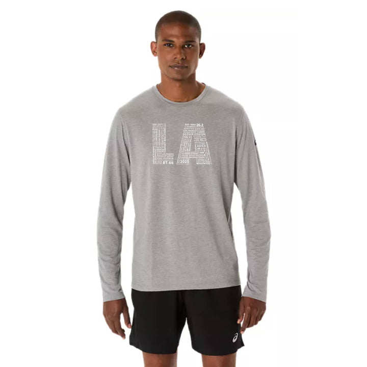 LA Marathon - ASICS Men's PR Long Sleeve Triblend Tee (2011D378) LA_11