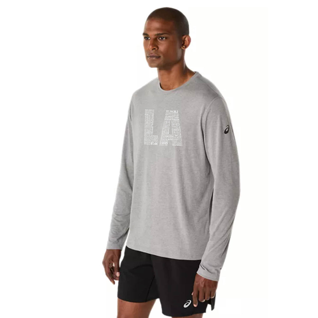 LA Marathon - ASICS Men's PR Long Sleeve Triblend Tee (2011D378) LA_11