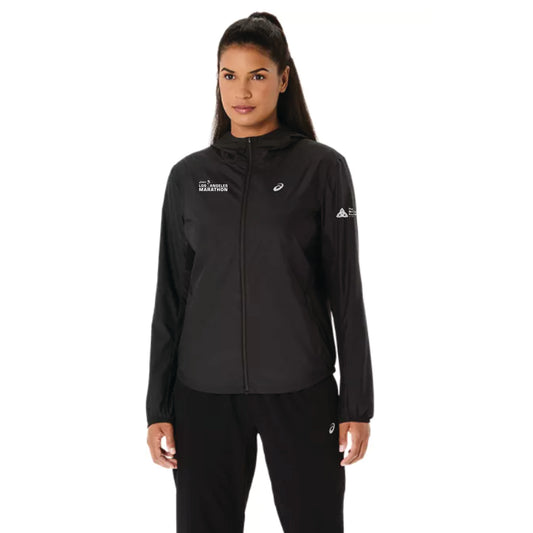 2026 ASICS Los Angeles Marathon - ASICS Women's Silver Jacket Black (2012D148) (LA26-08)