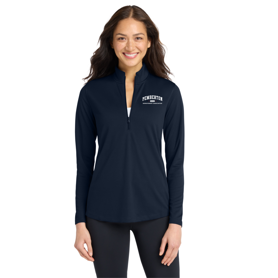 Pemberton Improvement Association- Women's Dry Zone® UV Micro-Mesh 1/4-Zip (LK112)