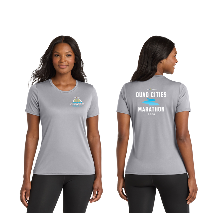 Quad Cities Marathon - "Run In" Women's Tee (LPC380)