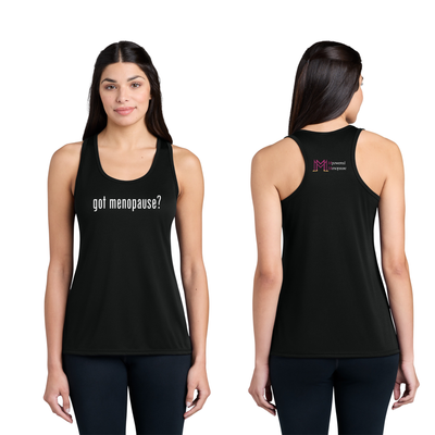 MPowered Menopause- Women's Performance Singlet- White (LPC380TT)