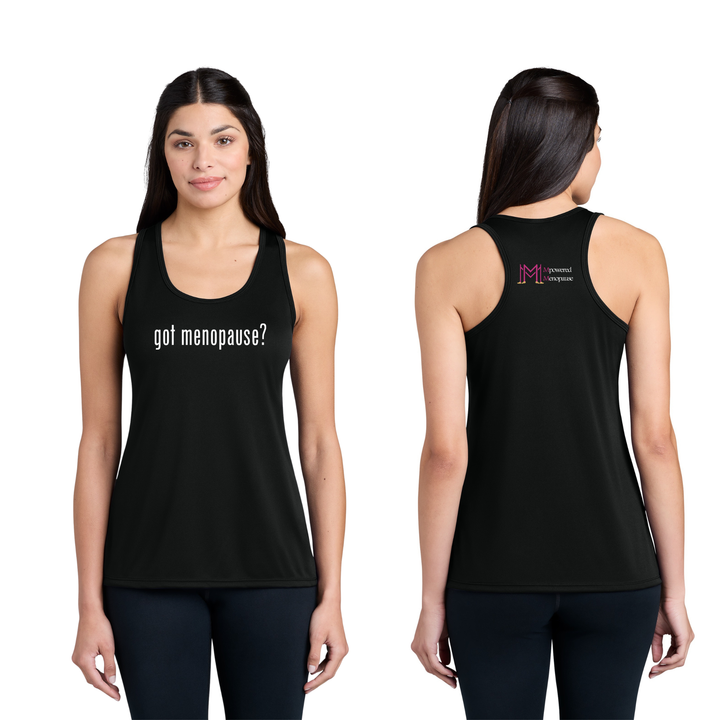 MPowered Menopause- Women's Performance Singlet- White (LPC380TT)