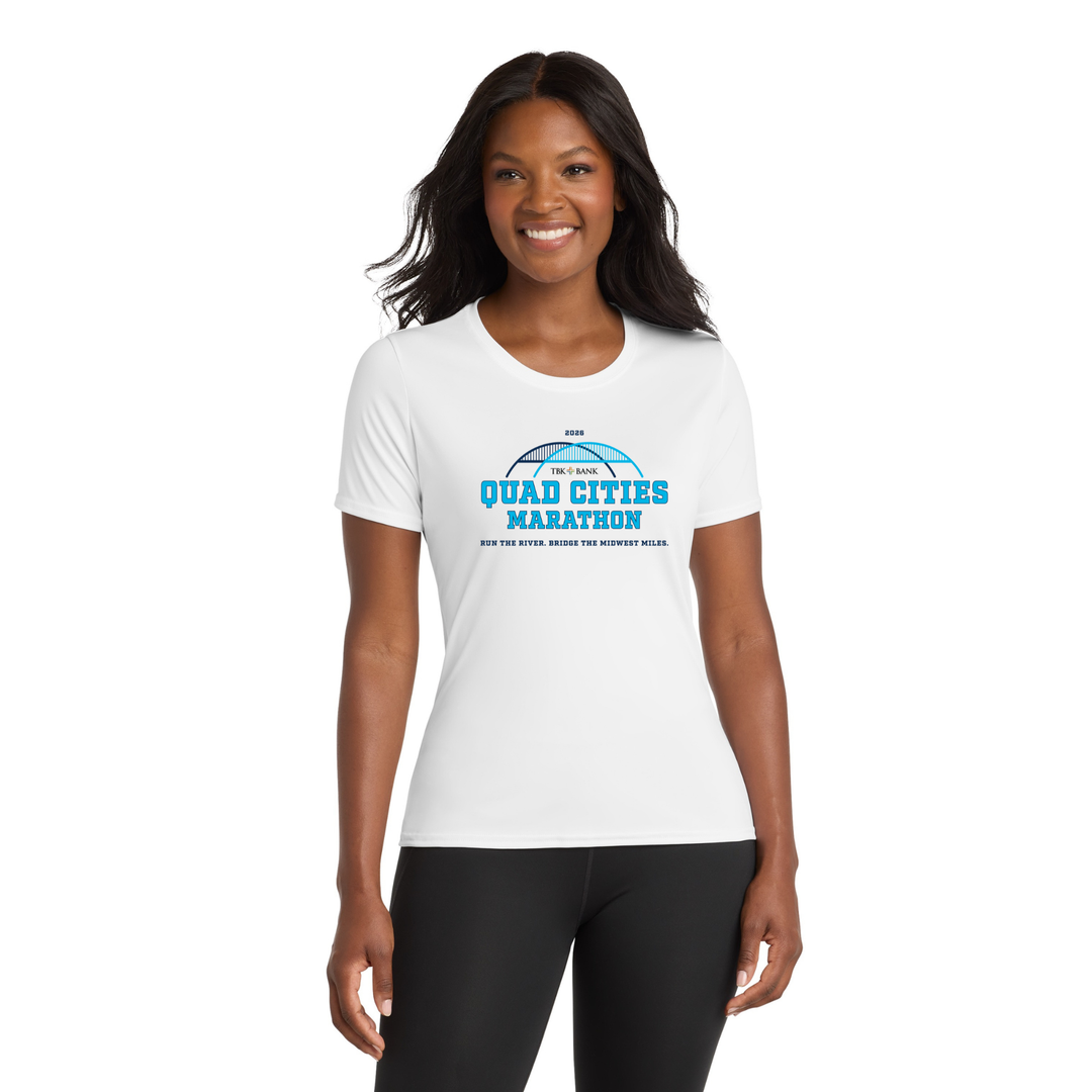Quad Cities Marathon - "Run In" Women's Tee (LPC380)