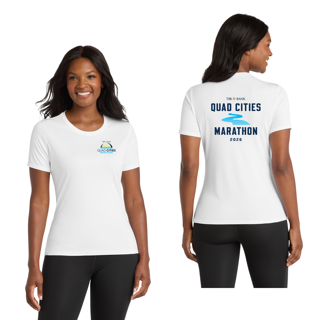 Quad Cities Marathon - "Run In" Women's Tee (LPC380)