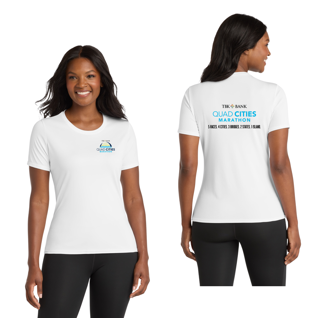 Quad Cities Marathon - "Run In" Women's Tee (LPC380)