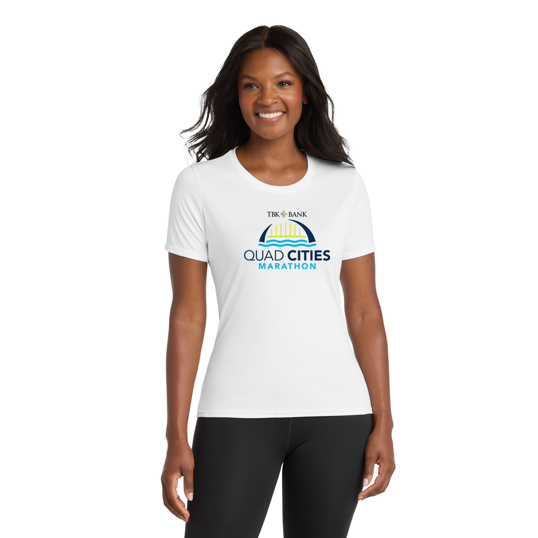 Quad Cities Marathon - "Run In" Women's Tee (LPC380)