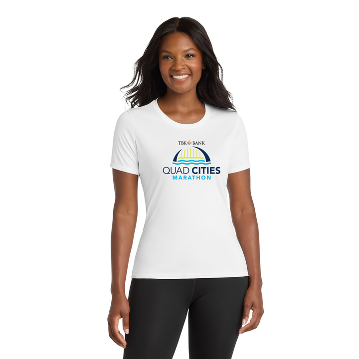 Quad Cities Marathon - "Run In" Women's Tee (LPC380)
