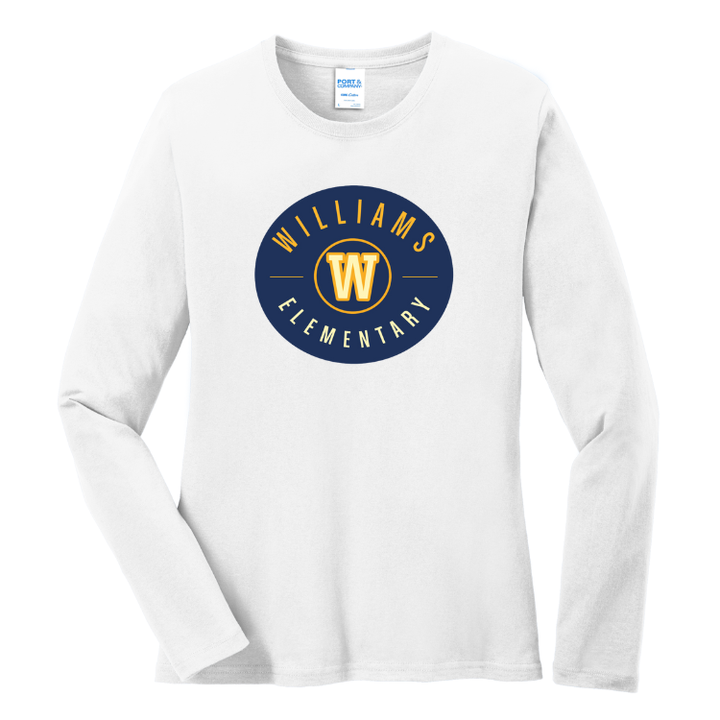 Williams Elementary School - Women's Long Sleeve Core Cotton Tee (LPC54LS)