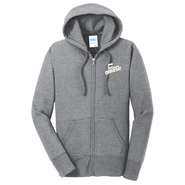 Foxboro Music - Port & Co™ Women's Core Fleece Full-Zip Hooded Sweatshirt (LPC78ZH)