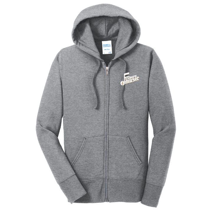 Foxboro Music - Port & Co™ Women's Core Fleece Full-Zip Hooded Sweatshirt (LPC78ZH)