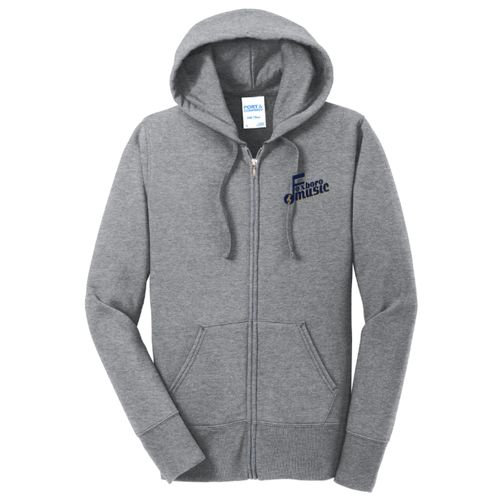 Foxboro Music - Port & Co™ Women's Core Fleece Full-Zip Hooded Sweatshirt (LPC78ZH)