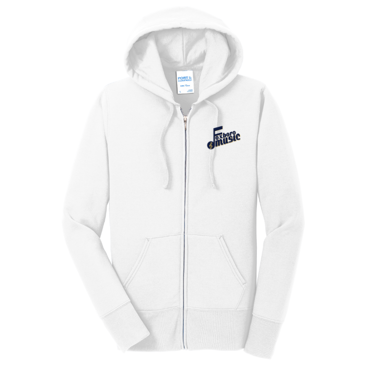 Foxboro Music - Port & Co™ Women's Core Fleece Full-Zip Hooded Sweatshirt (LPC78ZH)
