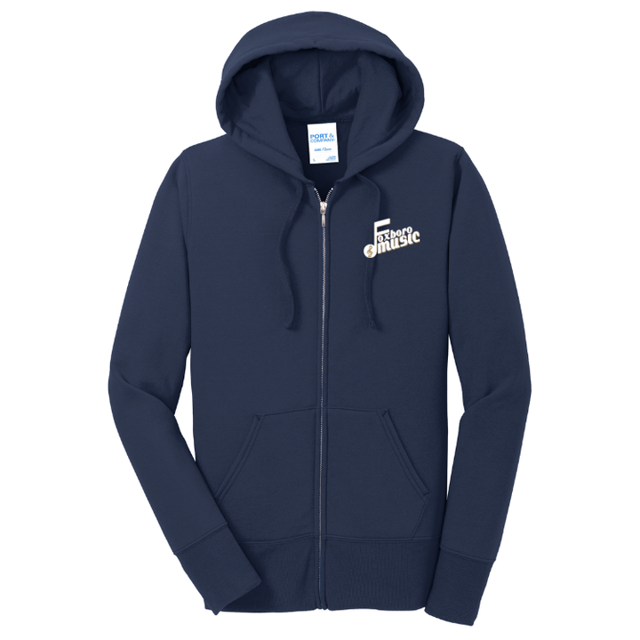 Foxboro Music - Port & Co™ Women's Core Fleece Full-Zip Hooded Sweatshirt (LPC78ZH)