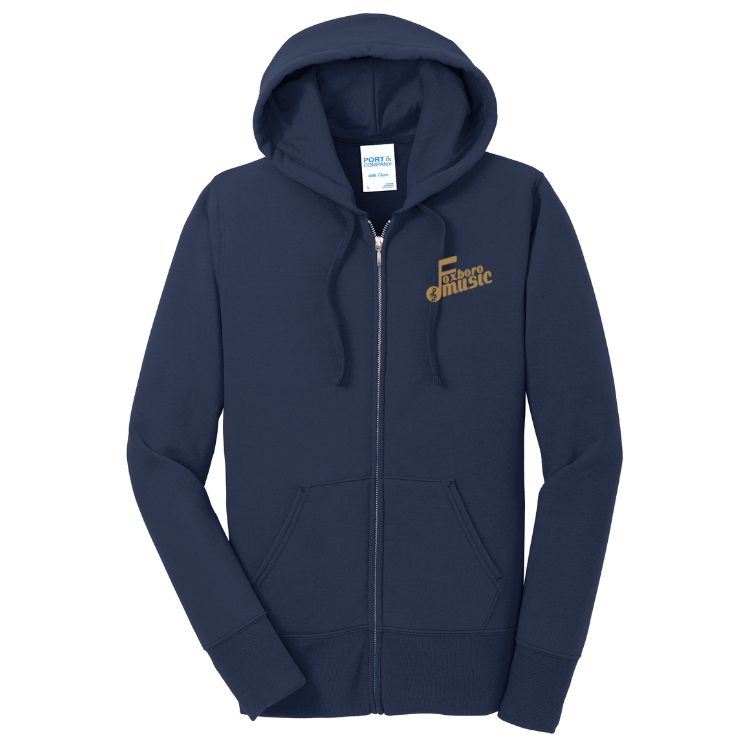 Foxboro Music - Port & Co™ Women's Core Fleece Full-Zip Hooded Sweatshirt (LPC78ZH)