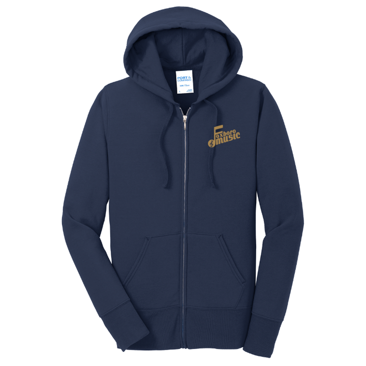 Foxboro Music - Port & Co™ Women's Core Fleece Full-Zip Hooded Sweatshirt (LPC78ZH)