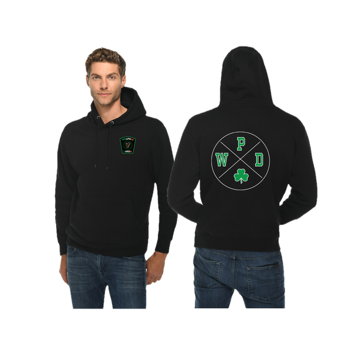 Sudadera unisex premium con el logo de San Patricio de WPD (LS14001)