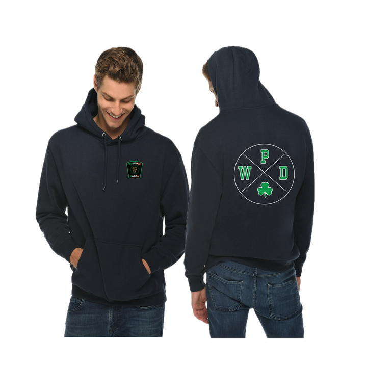 Sudadera unisex premium con el logo de San Patricio de WPD (LS14001)