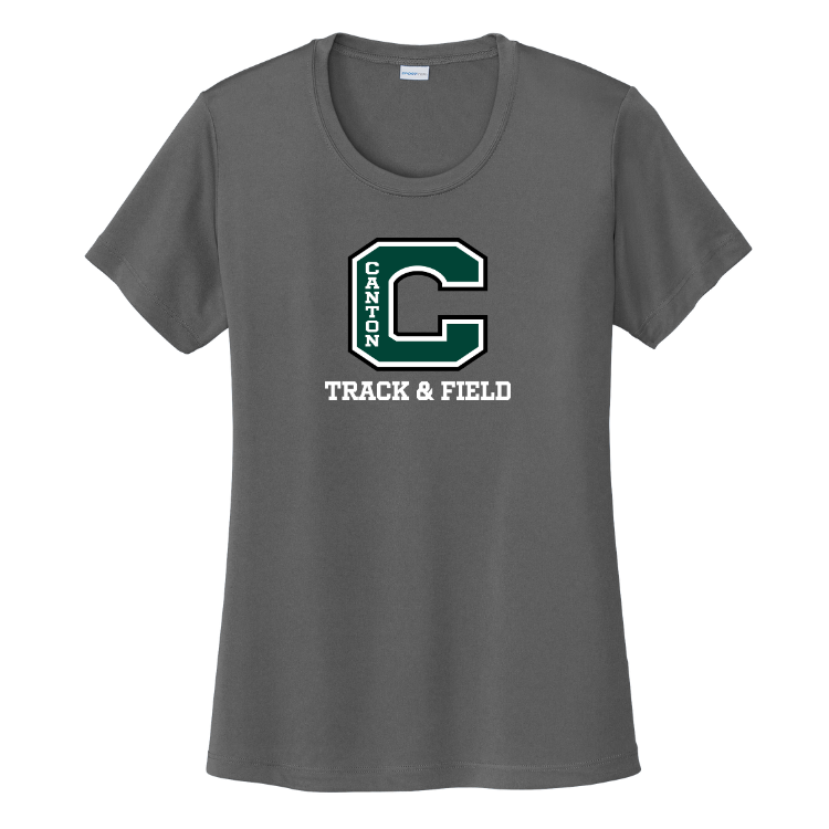 Canton Track & Field - Camiseta de rendimiento para mujer (LST350)