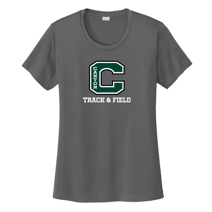 Canton Track & Field - Camiseta de rendimiento para mujer (LST350)