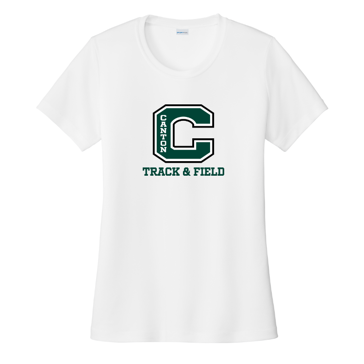 Canton Track & Field - Camiseta de rendimiento para mujer (LST350)