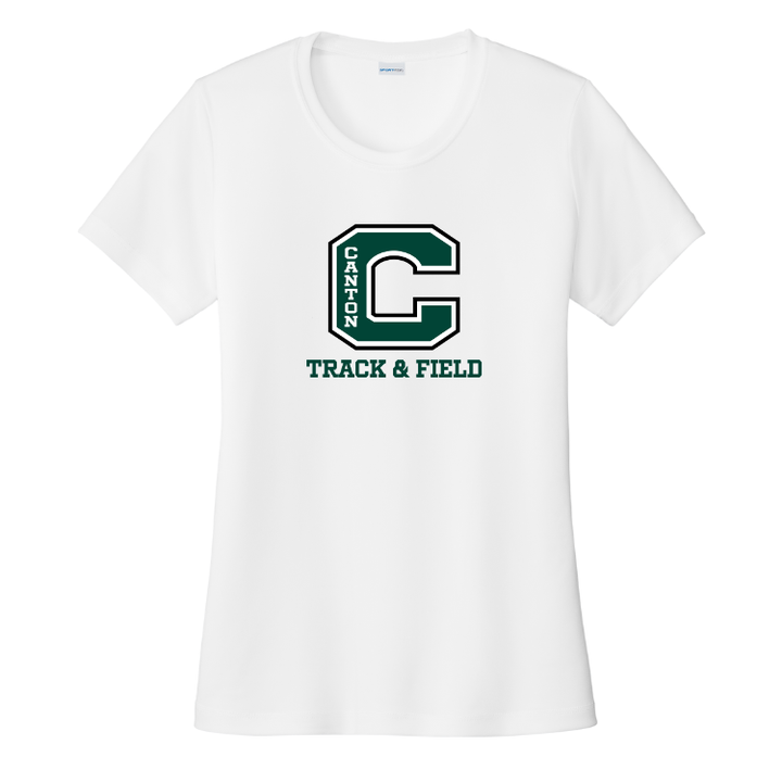 Canton Track & Field - Camiseta de rendimiento para mujer (LST350)