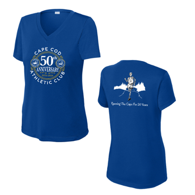 Cape Cod Athletic Club - Edición 50.º Aniversario del CCAC - Camiseta deportiva para mujer (LST353)