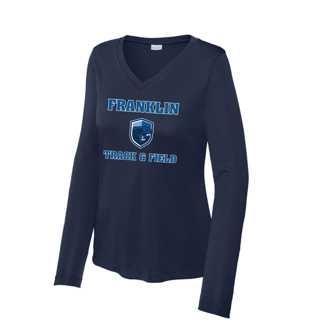 Franklin Track & Field - Women's Long Sleeve Performance V-Neck Tee (LST353LS)