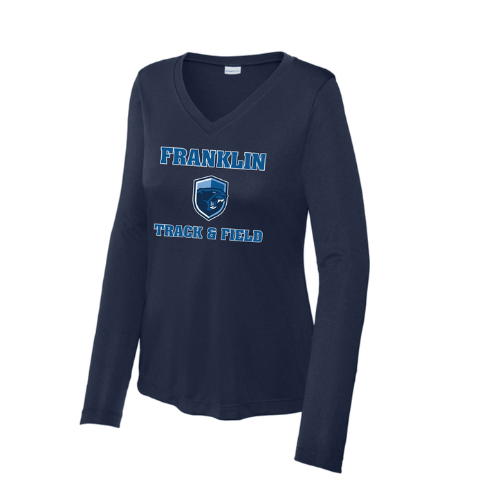 Franklin Track & Field - Women's Long Sleeve Performance V-Neck Tee (LST353LS)