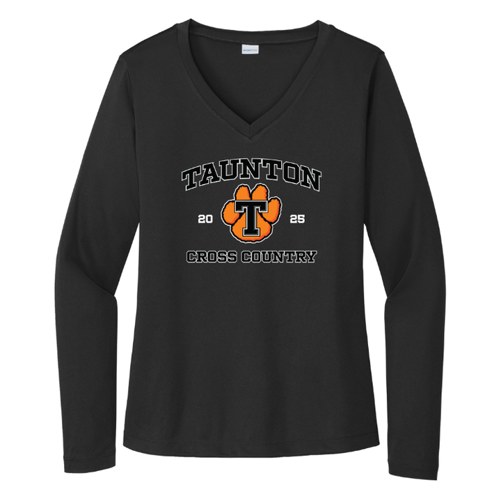 Taunton Cross Country - Women's Long Sleeve Performance V-Neck Tee (LST353LS)