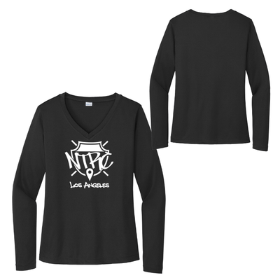 Camiseta deportiva de manga larga para mujer Night Terrors Run Crew x Maratón de Los Ángeles (LST353LS)