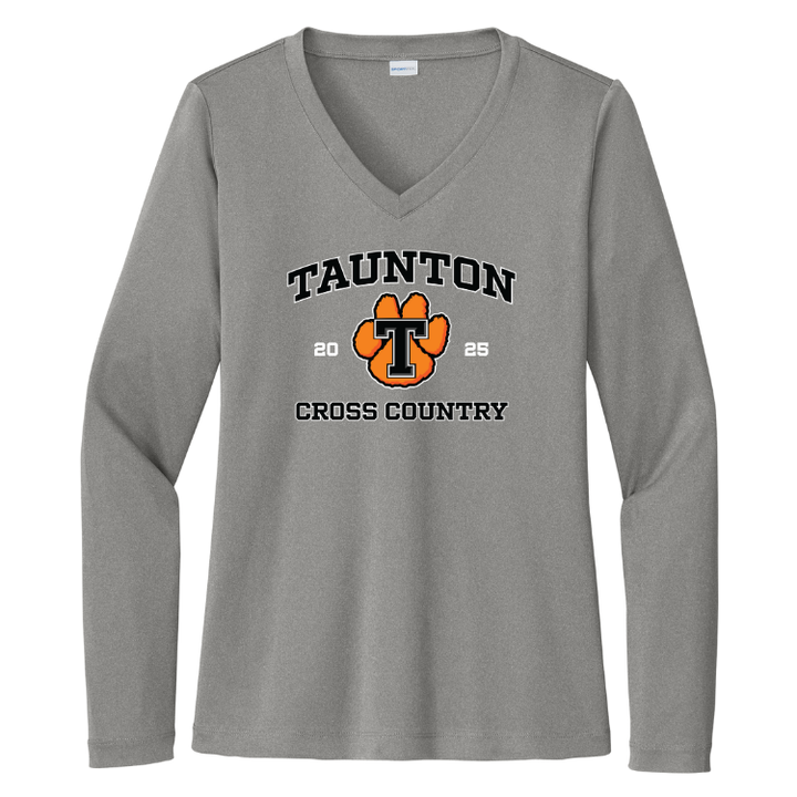 Taunton Cross Country - Women's Long Sleeve Performance V-Neck Tee (LST353LS)