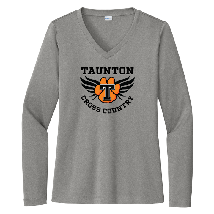 Taunton Cross Country - Women's Long Sleeve Performance V-Neck Tee (LST353LS)