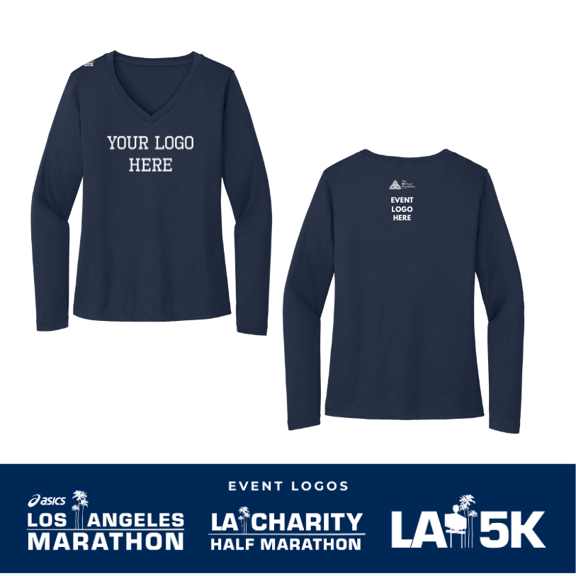 2026 ASICS Los Angeles Marathon Nonprofits - Women's Long Sleeve Performance Tee