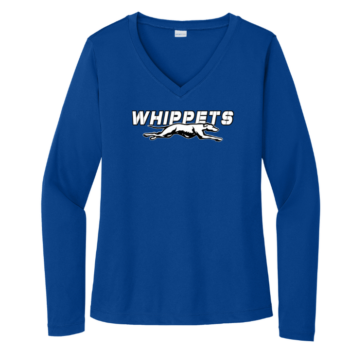 Downingtown West XC and T&F - Women's Long Sleeve Performance V-Neck Tee (LST353LS)