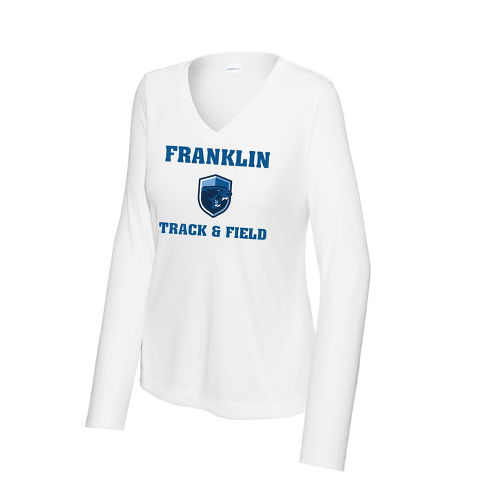 Franklin Track & Field - Women's Long Sleeve Performance V-Neck Tee (LST353LS)