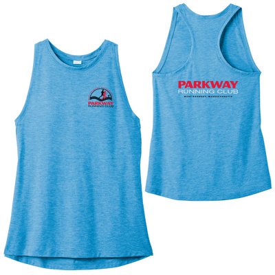 Parkway Running Club - Camiseta de tirantes transpirable Sport-Tek® para mujer (LST402)