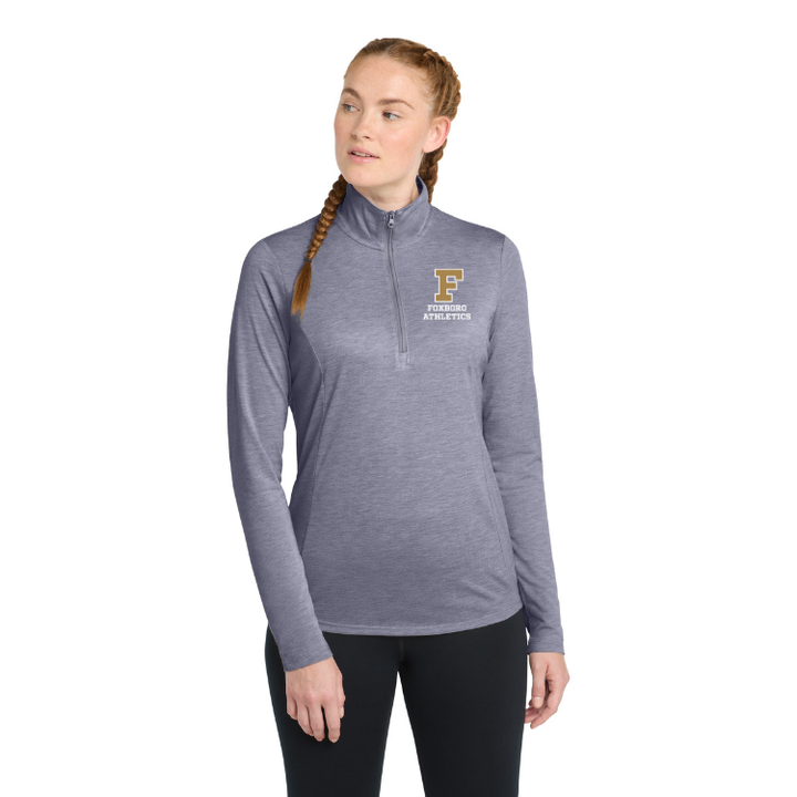 Suéter con cremallera de 1/4 de mezcla de tres colores para hombre (ST407)