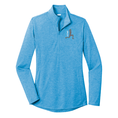 East Coast Women’s Fitness - Sport-Tek Women's Tri-Blend Wicking 1/4-Zip Pullover (LST407)