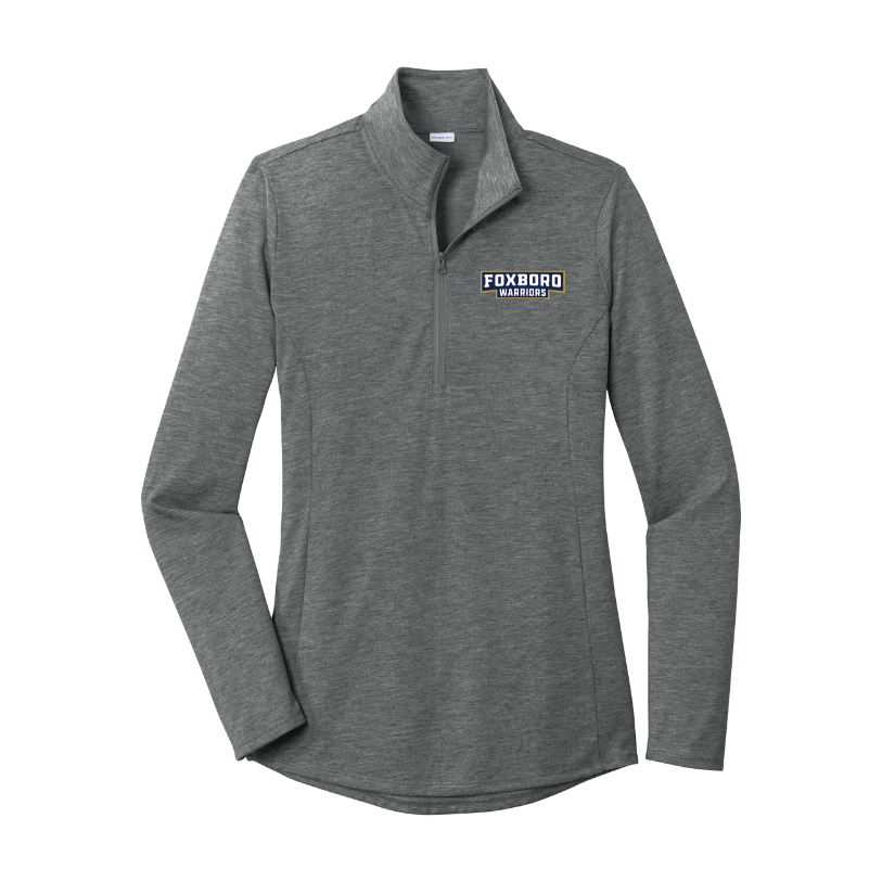 Foxboro High School - Women's Triblend Wicking 1/4 Zip-Pullover (LST407)