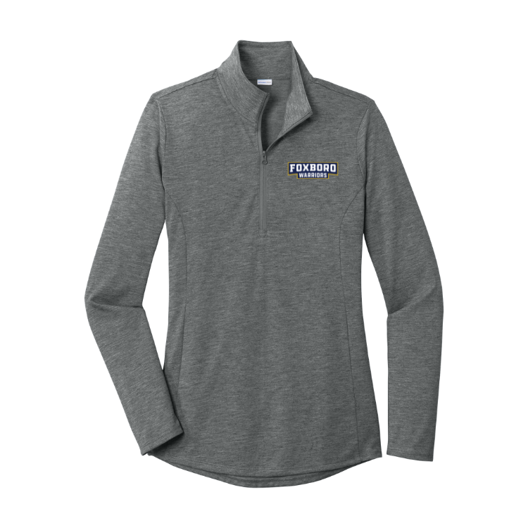 Suéter con cremallera de 1/4 de mezcla de tres colores para hombre (ST407)