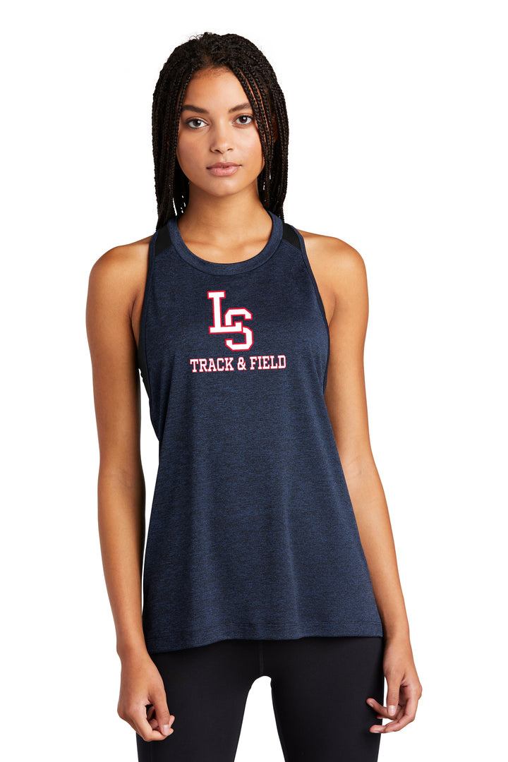 Camiseta sin mangas Sport Tek Endeavor para mujer de Lincoln Sudbury Track &amp; Field (LST466)